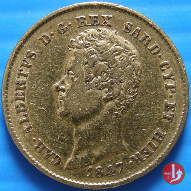 20 lire o Marengo 1847 (Torino)