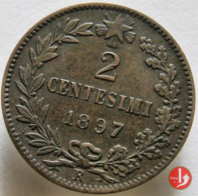 2 centesimi 1897 (Roma)