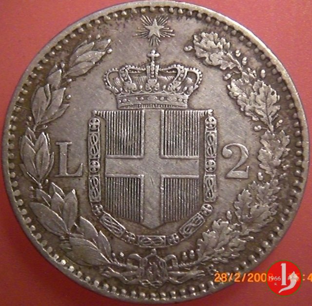 2 lire 1882 (Roma)