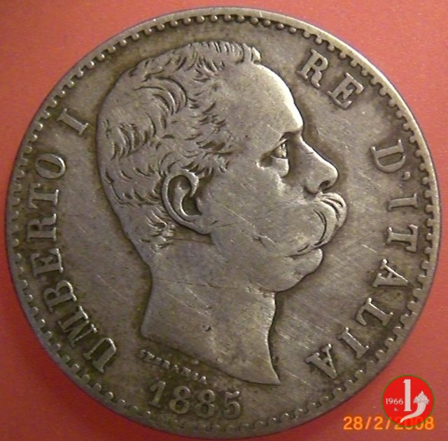 2 lire 1885 (Roma)