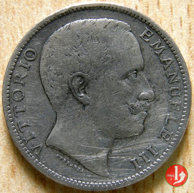 2 lire aquila sabauda 1902 (Roma)