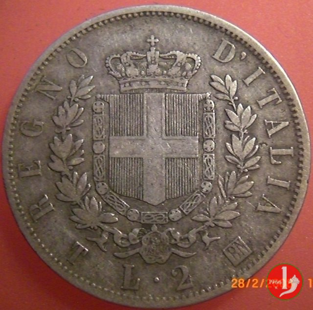 2 lire stemma 1863 (Torino)