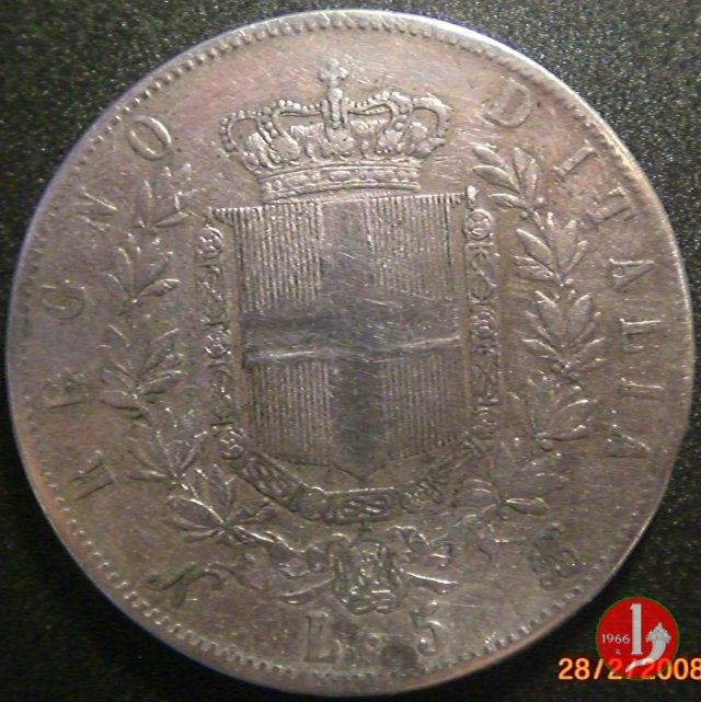 5 lire o scudo 1864 (Napoli)