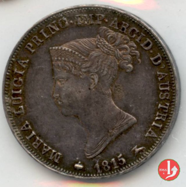 1 lira nuova 1815 (Milano) 1 lira nuova 1815 (Milano)