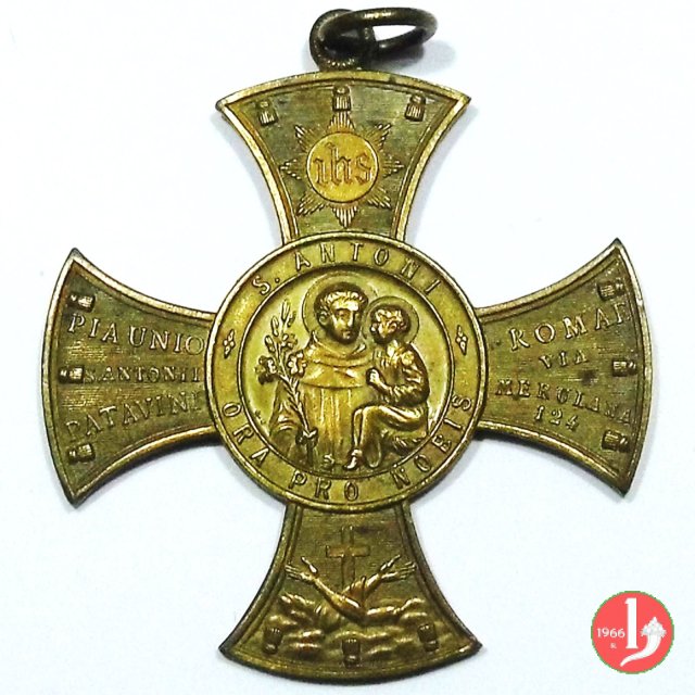 20-Distintivo Pia Unione di S. Antonio 53mm 1892 20-Distintivo Pia Unione di S. Antonio 53mm 1892