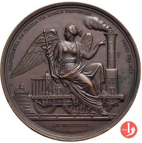 A. XII -Prima ferrovia Pontificia 1857 (Roma) A. XII -Prima ferrovia Pontificia 1857 (Roma)