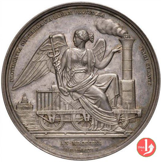 A. XII -Prima ferrovia Pontificia 1857 (Roma) A. XII -Prima ferrovia Pontificia 1857 (Roma)