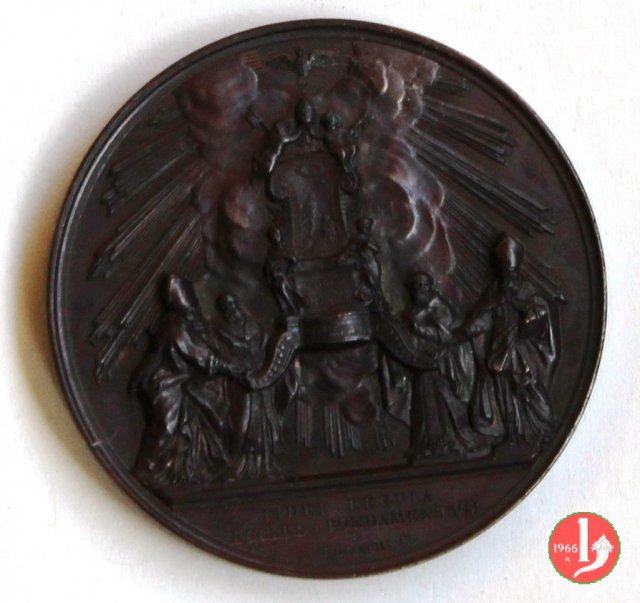 A. XV -La Cattedra di S. Pietro 1860 (Roma) A. XV -La Cattedra di S. Pietro 1860 (Roma)