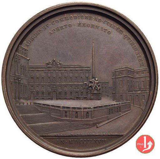 A. XXII -La scalinata di P.za Quirinale 1867 (Roma) A. XXII -La scalinata di P.za Quirinale 1867 (Roma)