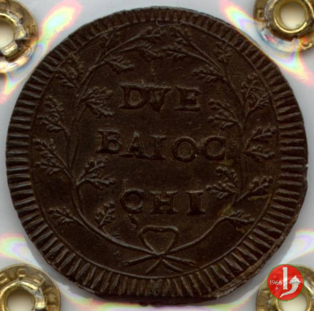 due baiocchi (con sigla "A-P") 1799 (Ancona) due baiocchi (con sigla "A-P") 1799 (Ancona)