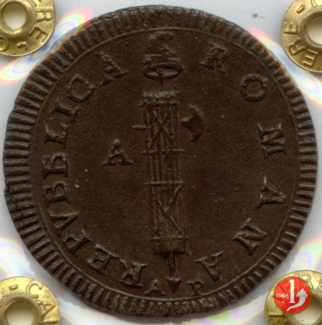 due baiocchi (con sigla "A-P") 1799 (Ancona) due baiocchi (con sigla "A-P") 1799 (Ancona)