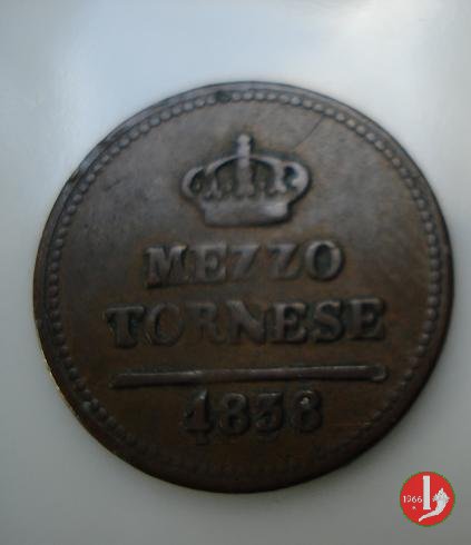 ½ Tornese 1838 (Napoli) ½ Tornese 1838 (Napoli)
