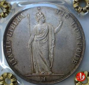 5 lire italiane 1848 (Milano)