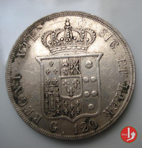 Piastra da 120 Grana 1855 (Napoli) Piastra da 120 Grana 1855 (Napoli)