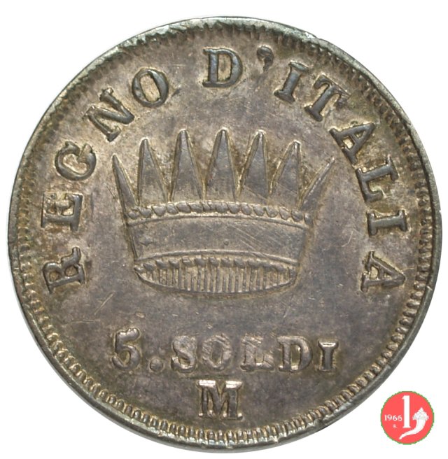 5 soldi 1814 (Milano)