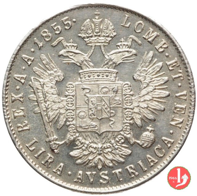 lira austriaca 1855 (Milano)