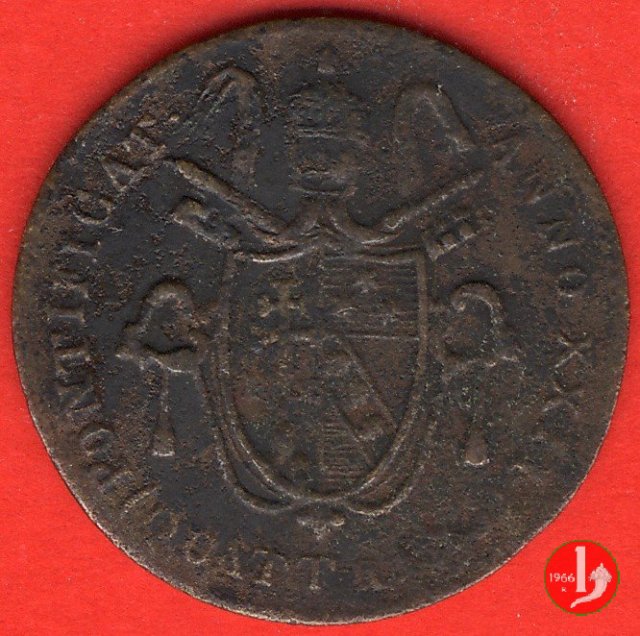 Quattrino del 4° tipo 1821 (Roma) Quattrino del 4° tipo 1821 (Roma)