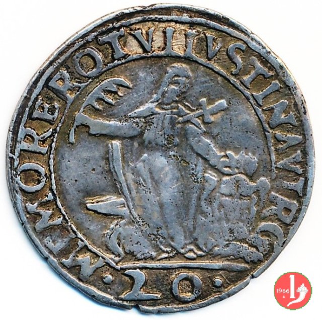 Ottavo di Giustina maggiore da 20 soldi 1585-1595 (Venezia)