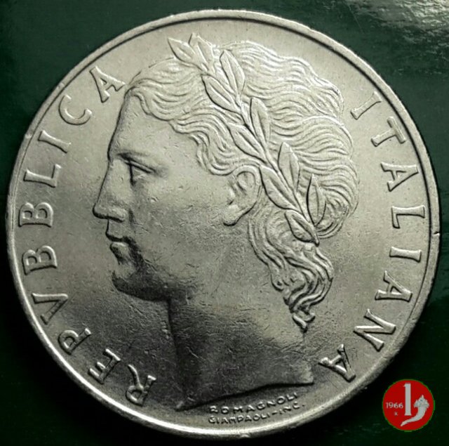 100 lire Minerva 1972 (Roma)