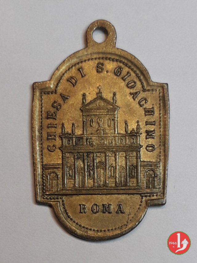 27- 50° Cons. Episc.-Chiesa S. Gioacchino 30x20mm 1893 27- 50° Cons. Episc.-Chiesa S. Gioacchino 30x20mm 1893