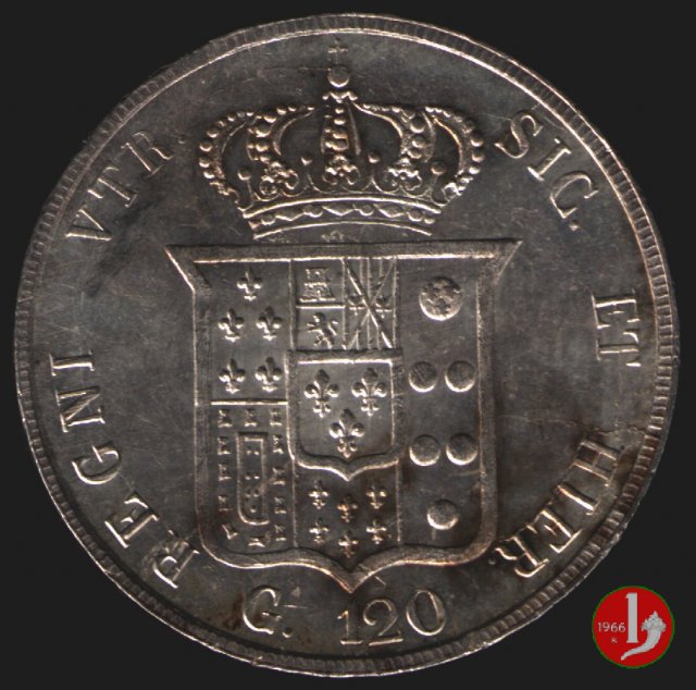 Piastra da 120 Grana 1856 (Napoli) Piastra da 120 Grana 1856 (Napoli)