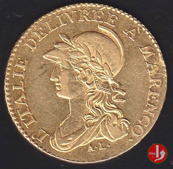 20 Franchi o Marengo 1800-1801 (Torino:Parigi) 20 Franchi o Marengo 1800-1801 (Torino:Parigi)