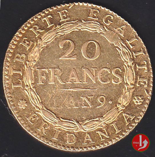 20 Franchi o Marengo 1800-1801 (Torino:Parigi) 20 Franchi o Marengo 1800-1801 (Torino:Parigi)