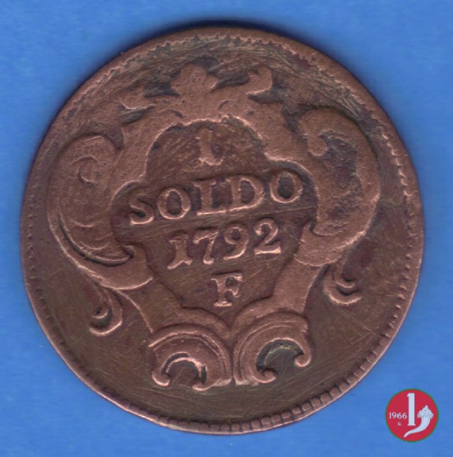 1 soldo 1792 (Hall)
