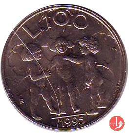 100 Lire modulo medio 1995 (Roma)