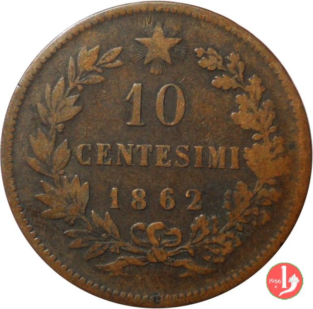 10 centesimi 1862 (Strasburgo)