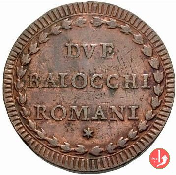 2 baiocchi del 1° tipo (A. XI - A. XXI) 1790-1791 (Roma) 2 baiocchi del 1° tipo (A. XI - A. XXI) 1790-1791 (Roma)