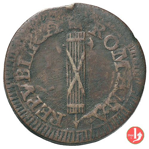 2 baiocchi (fascio) 1798 (Fermo) 2 baiocchi (fascio) 1798 (Fermo)
