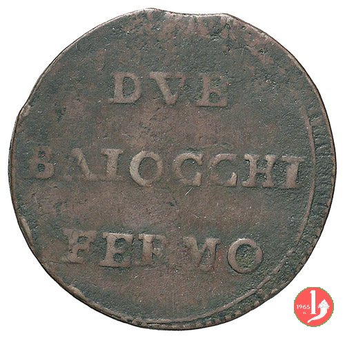 2 baiocchi (fascio) 1798 (Fermo) 2 baiocchi (fascio) 1798 (Fermo)