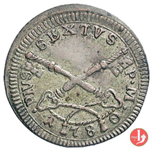 baiocchella o baiocco romano 1780 (Roma) baiocchella o baiocco romano 1780 (Roma)