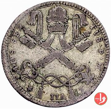 2 carlini senza millesimo corona d'alloro 1781-1782 (Roma) 2 carlini senza millesimo corona d'alloro 1781-1782 (Roma)