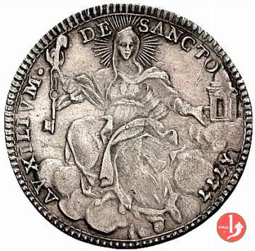 doppio giulio del III tipo (busto) 1777 (Roma) doppio giulio del III tipo (busto) 1777 (Roma)