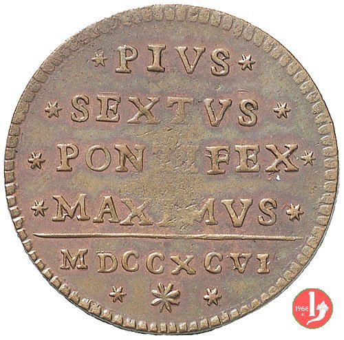 mezzo baiocco 1795-1796 1796 (Bologna) mezzo baiocco 1795-1796 1796 (Bologna)