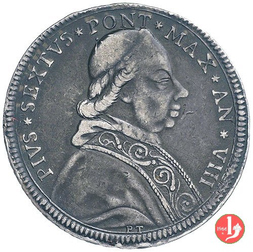 mezzo scudo romano busto 1782 (Bologna) mezzo scudo romano busto 1782 (Bologna)