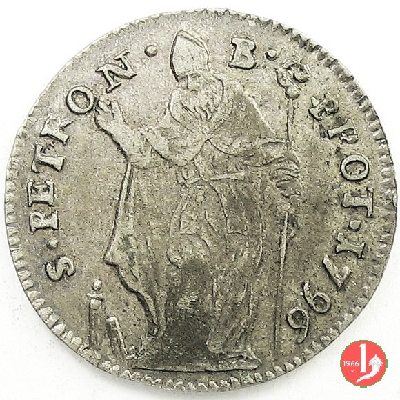 muraiola da 4 bolognini busto 1796 (Bologna) muraiola da 4 bolognini busto 1796 (Bologna)