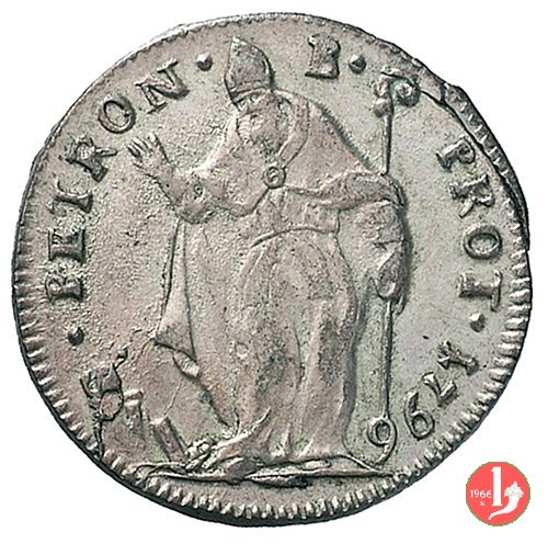 muraiola da 4 bolognini busto 1796 (Bologna) muraiola da 4 bolognini busto 1796 (Bologna)