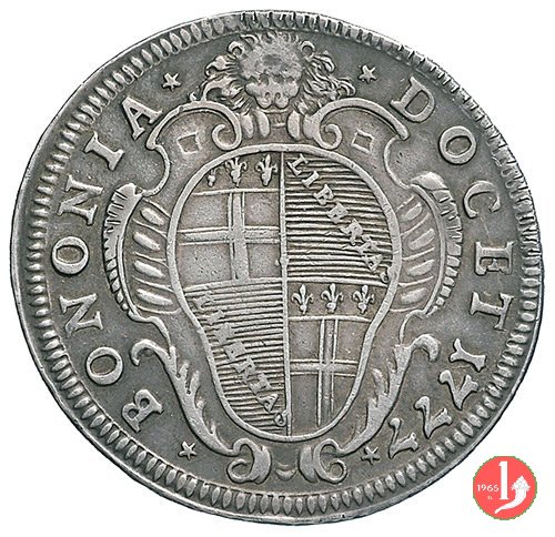 testone busto e stemma 1777 (Bologna) testone busto e stemma 1777 (Bologna)