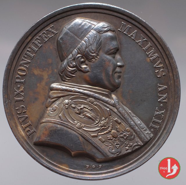 A. XII -Prima ferrovia Pontificia 1857 (Roma) A. XII -Prima ferrovia Pontificia 1857 (Roma)