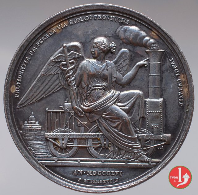 A. XII -Prima ferrovia Pontificia 1857 (Roma) A. XII -Prima ferrovia Pontificia 1857 (Roma)