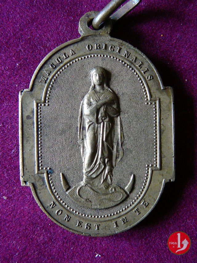 Giubileo Episcopale Macula Originalis 46x31mm -B27var 1877 Giubileo Episcopale Macula Originalis 46x31mm -B27var 1877