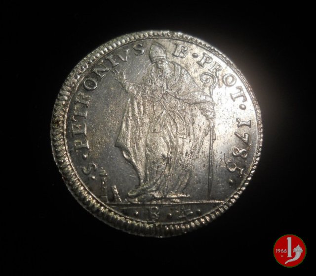 muraiola da 4 bolognini busto 1785 (Bologna) muraiola da 4 bolognini busto 1785 (Bologna)