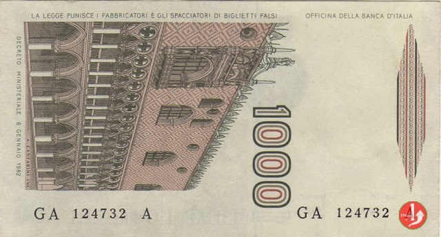 1.000 lire Marco Polo 1982