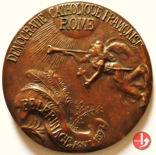 13-Pellegrinaggio Francese a Roma 115mm 1897 13-Pellegrinaggio Francese a Roma 115mm 1897