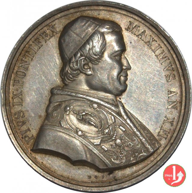 A. XII -Prima ferrovia Pontificia 1857 (Roma) A. XII -Prima ferrovia Pontificia 1857 (Roma)