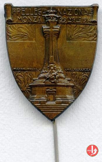 Distintivo - 1° Pellegr. Nazionale 1914 1914 Distintivo - 1° Pellegr. Nazionale 1914 1914