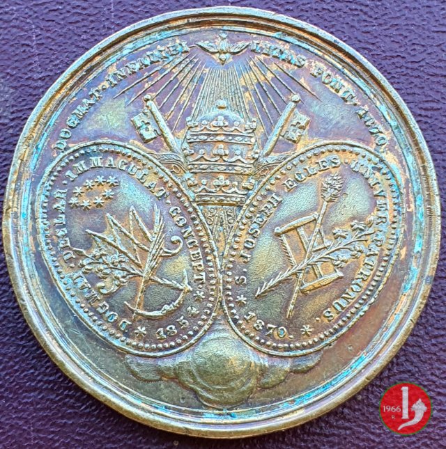 Infallibilità Papale 38mm 1870 Infallibilità Papale 38mm 1870